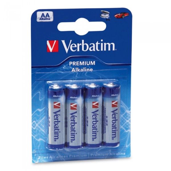 Батарейки «Verbatim» Alkaline AA блистер 4 шт.