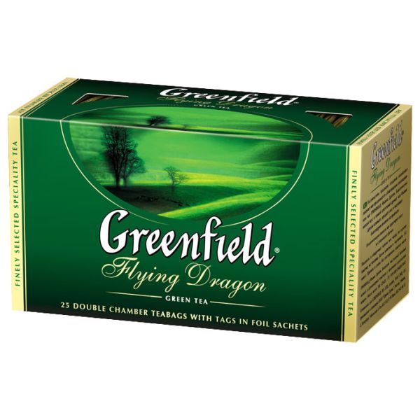 Чай GREENFIELD «Flying Dragon» зеленый, в пакетиках
