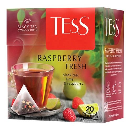Чай TESS «Raspberry Fresh» черный, в пирамидках