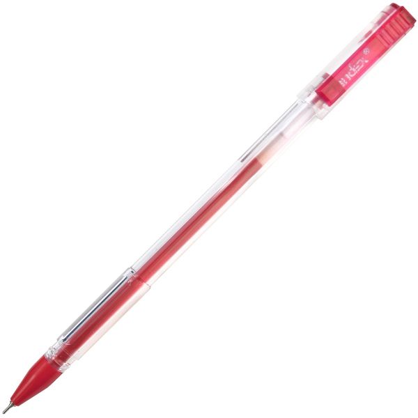 Ручка гелевая, прозрачный пластиковый корпус «INDEX»