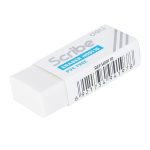 Ластик "Scribe", прямоугольный, белый, 42*17*10 мм