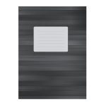 Книга учета, 96л., А4, клетка, твердый переплет, темно-серые полосы