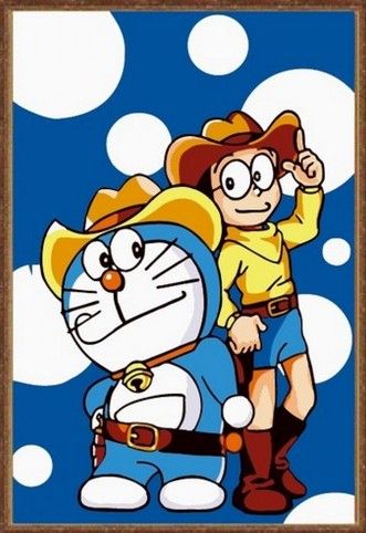 Картина по номерам 20х30 "Мальчик и кот"