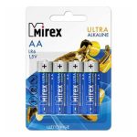Батарейки Mirex Alkaline, AA, блистер, 4 шт.