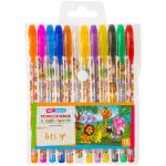 Набор гелевых ручек ArtSpace "Зверята", 12 цветов, с блестками