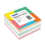 Блок для записи на склейке OfficeSpace, 8*8*4см, цветной