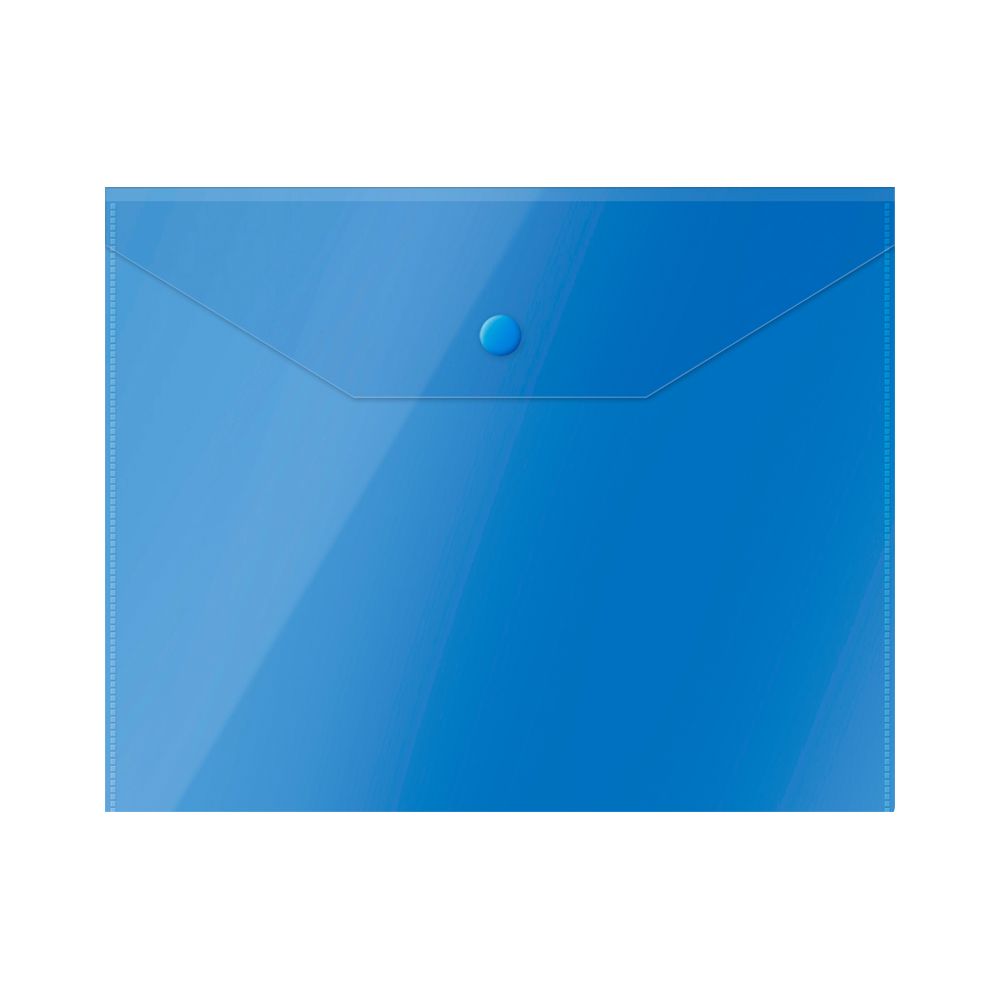 267531 Папка-конверт на кнопке OfficeSpace, А5, полупрозрачная — изображение 1