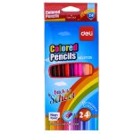 Карандаши цветные Deli "Colored Pencils", 24 цвета, трехгранные
