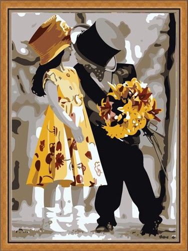 Картина по номерам 30х40 "Жених и невеста"