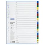 Разделитель листов пластиковый, А4, 20 листов, алфавитный А-Я, цветной