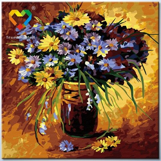 Картина по номерам 40х40 "Полевые цветы"