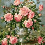 Картина по номерам 40х50 "Букет розовых роз"