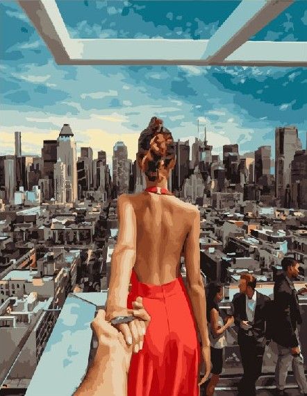 Картина по номерам 40х50 "Иди за мной Манхэттен"