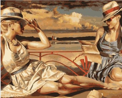 Картина по номерам 40х50 "Красотки"