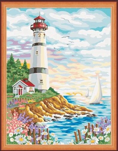 Картина по номерам 40х50 "Маяк"