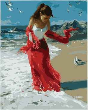 Картина по номерам 40х50 "Морская благодать"