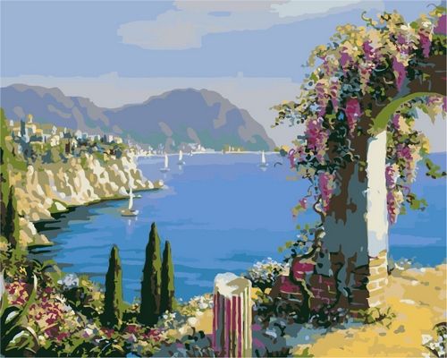 Картина по номерам 40х50 "На берегах Эллады"