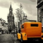 Картина по номерам 40х50 "Ретро автомобиль"