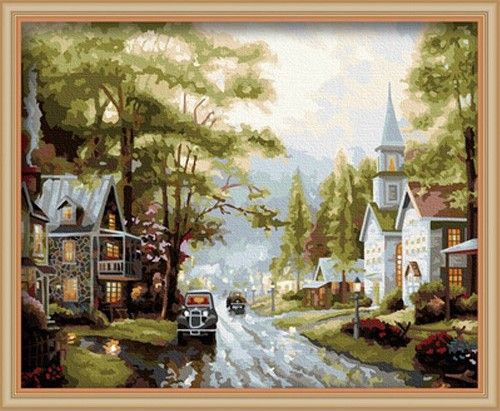 Картина по номерам 40х50 "Старый город"