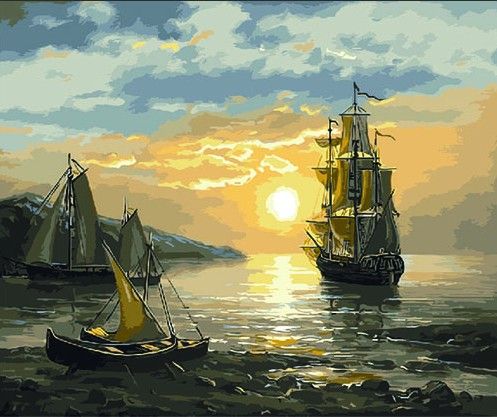 Картина по номерам 40х50 "Тихая гавань"