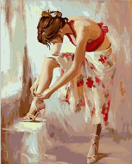 Картина по номерам 40х50 "Туфелька"