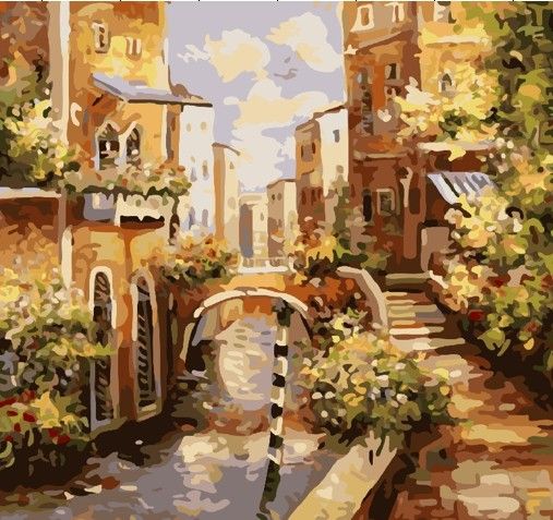 Картина по номерам 40х50 "Венецианский канал"