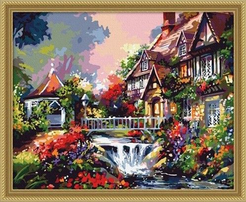 Картина по номерам 40х50 "Викторианский дом"