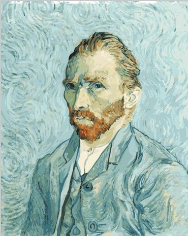 Картина по номерам 40х50 "Винсент Ван Гог - автопортрет"