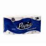 Бумага туалетная PAPIA "Professional" 3 слоя, 8 рулонов по 17 м