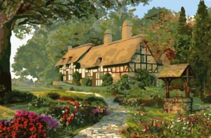 Картина по номерам 50х65 "Летом в Альпах"