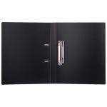 Папка на 2-х кольцах DELI, А4, 28 мм, пластик 950 мкм, черная — изображение 3