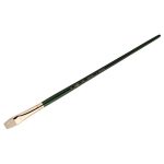 Кисть художественная ЩЕТИНА Гамма "Пейзаж", плоская, укороченный ворс №8, длинная ручка