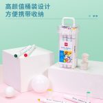 Набор маркеров для скетчинга Deli 70804-12, 12 цветов, двухсторонние, в пластиковом боксе — изображение 7