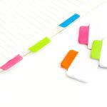 Блок-закладка для заметок, с липким слоем, 42*50 мм, 100 листов, 4 цвета 7159