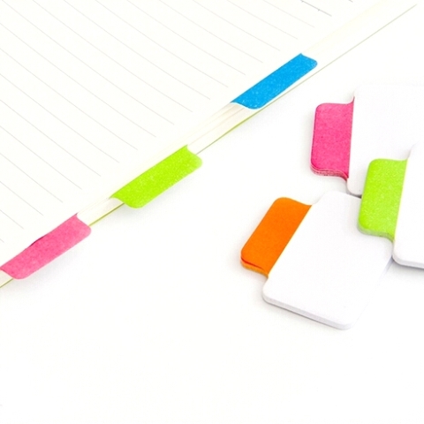 Блок-закладка для заметок, с липким слоем, 42*50 мм, 100 листов, 4 цвета 7159