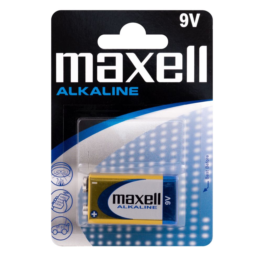 723761 Батарейка MAXELL "КРОНА" Alkaline, блистер, 1 шт. — изображение 1