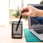 Стакан для ручек из металлической сетки "Deli-9174" — изображение 5