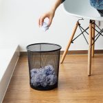 Корзина для бумаг 10 л., металлическая сетка, черная — изображение 3