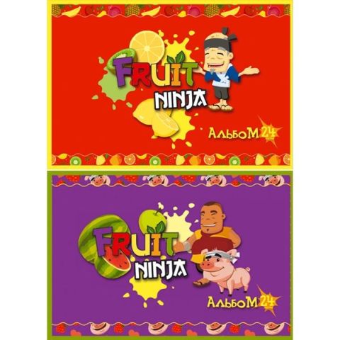 Альбом для рисования ACTION! FRUIT NINJA , 24 листа, арт. FN-AA-24, цена, купить в Минске