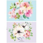 Альбом для рисования на склейке "Цветы. Нежные краски", А4, 32 л