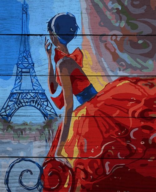 Арт по дереву 40х50 "На свидание"