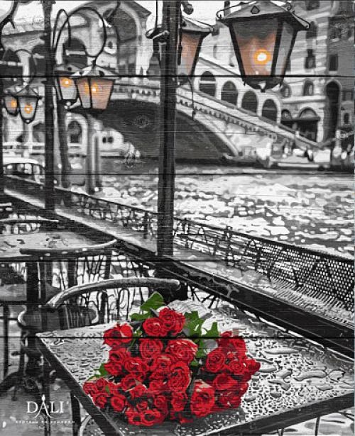 Арт по дереву 40х50 "Венецианская набережная"