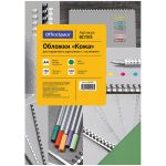 Обложка для переплета А4, картон OfficeSpace "Кожа", 230 г/м, 100 шт., зеленая