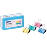 Зажим для бумаг, 25 мм, цветные, уп.12 шт., OfficeSpace