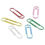 Скрепки, 50 мм, 50 шт., Berlingo, цветные, карт. упак. — изображение 2