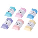 Ластик "Pastel", цветной, термопластичная резина, 50*28*12 мм