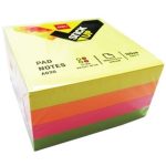 Блок для заметок, с липким слоем, 76*76 мм, 400 л. (4*100 листов)