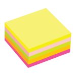 Блок самоклеящийся OfficeSpace 76*76 мм, 400 л, 5 неоновых цветов — изображение 2