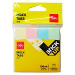 Блок-закладка для заметок, бумажные, с липким слоем, 19*76 мм, 100 л.