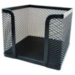 Бокс для бумажного блока, металлическая сетка, черная